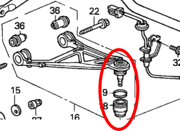 Ballade Sports Ball Joint Honda S200 (2000-2009) Upper Front   Rear - BS-S2K-FRBJ For Discount