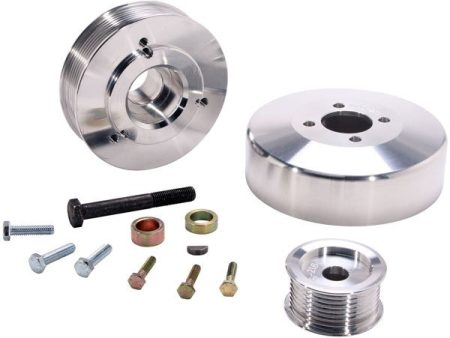 BBK Underdrive Pulleys Ford F-Series Truck 4.6L 5.4L (1997-2004) Billet Aluminum - 15550 Online Hot Sale