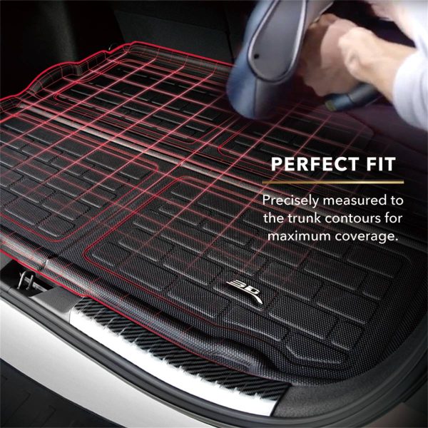 3D MAXpider Cargo Liner GMC Yukon (21-24) Kagu Black Rubber  - Behind 3rd Row Seats - M1CH0931309 Fashion